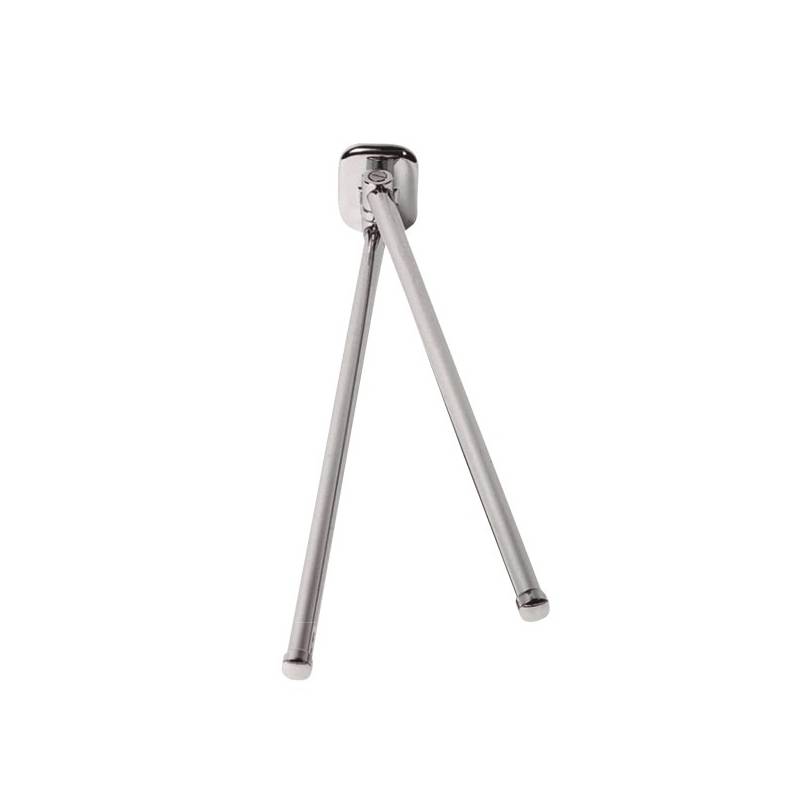 Toallero doble para baño fabricado en Zamac brillante serie Cies marca Nofer