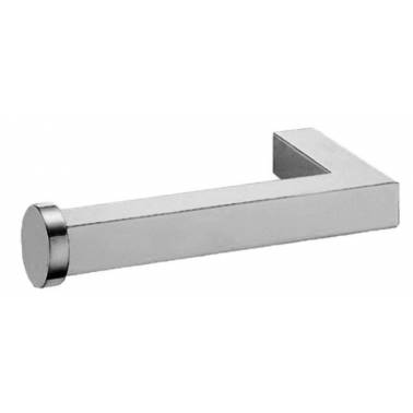 Spare toilet roll holder made of chrome-plated brass, Kubic series, Nofer brand