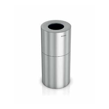 50L waste bin made of satin-finished aluminium, Genwec brand