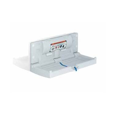 Horizontal polyethylene diaper changing table, white finish, Genwec brand, reference GW07.01.01.00