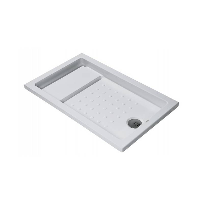 Plato de ducha disponible en varias dimensiones con ala de 4 cm modelo Strado marca Unisan. Referencia 800370