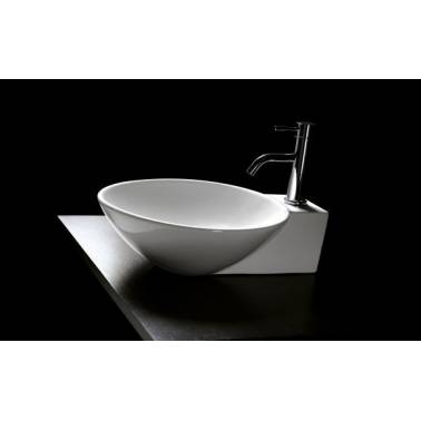Lavatório circular de porcelana
