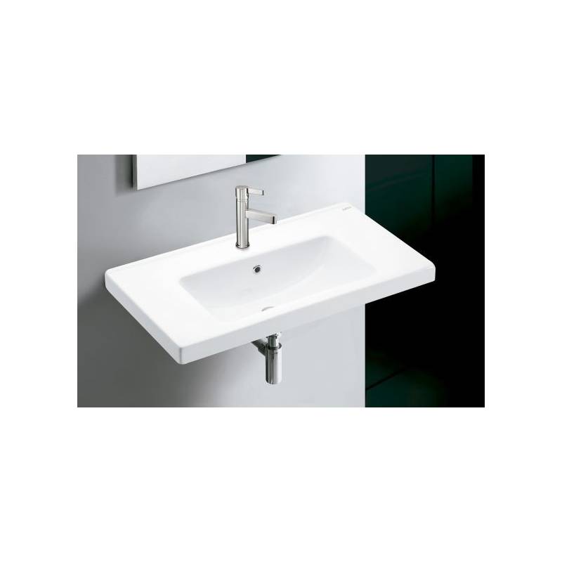 Bathco Praga 80 model suspended countertop washbasin