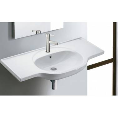 Bucharest 100 Bathco suspended countertop washbasin