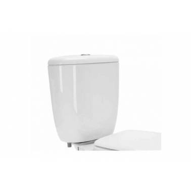 Low cistern with lid and interruptible mechanism installed bottom feed white Benissa Unisan