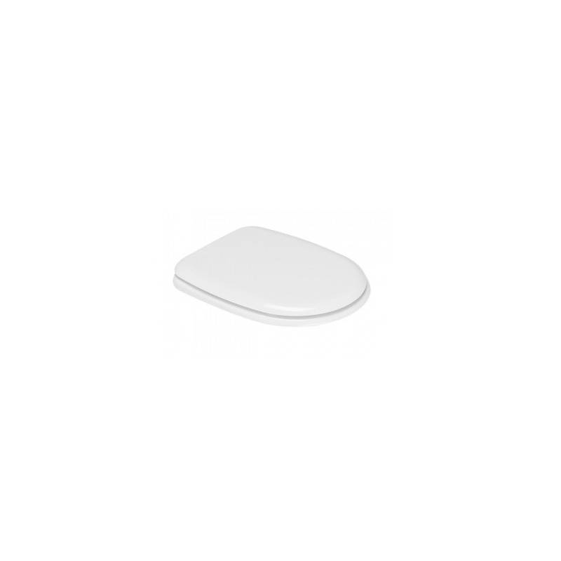 Asiento y tapa para inodoro thermoplast blanco modelo Benissa marca Unisan