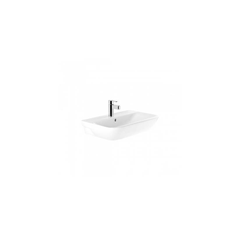 Lavabo 66cm avec kit de fixation en blanc, modèle Look UNISAN. Référence 134370004U