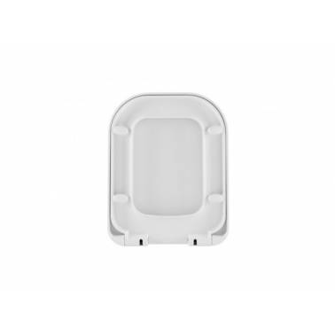 Asiento y tapa para inodoro duroplast (clipoff) en color blanco modelo Look UNISAN vista frontal