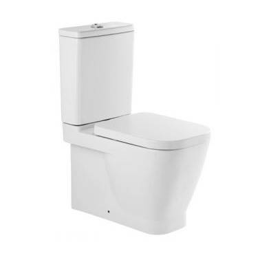 Assento e tampa de vaso sanitário Duroplast (clipoff) na cor branca, modelo Look UNISAN, montado em vaso sanitário