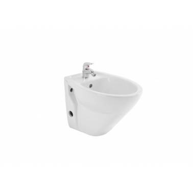 Bidet sospeso monoblocco bianco, modello Cetus, sospeso, marca Unisan