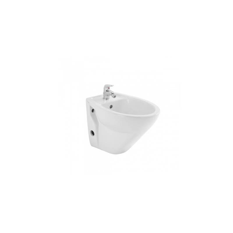 Bidet sospeso monoblocco bianco, modello Cetus, sospeso, marca Unisan