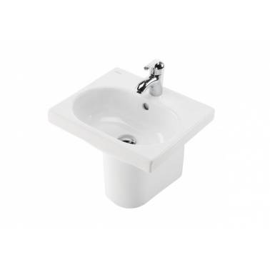 Semi pedestal for white suspended children's washbasin model WCkids brand Unisan