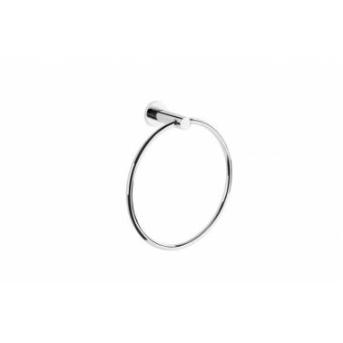 Portasciugamani con anello per il bagno in ottone cromato, modello Prestige Unisan