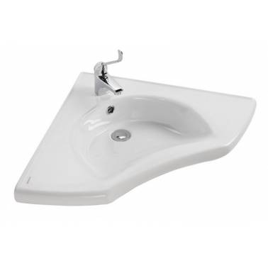 Lavabo d'angle pour personne à mobilité réduite ou handicapé modèle PMR Neuf Wccare de marque Unisan