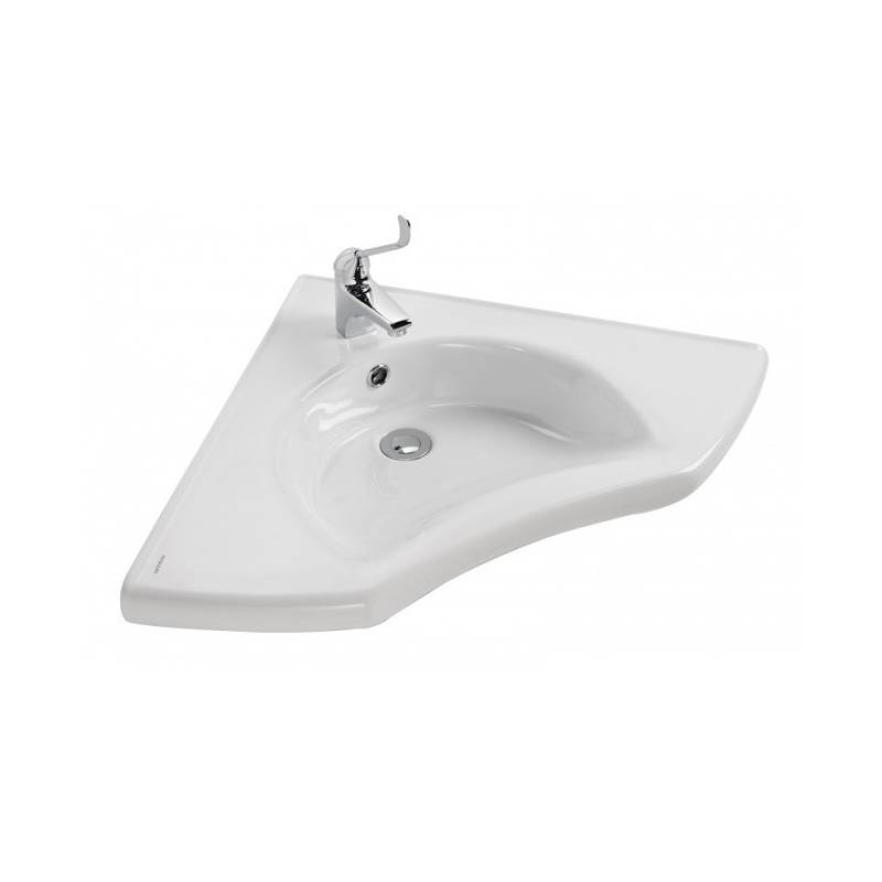 Lavabo de esquina para personas con movilidad reducida o discapacitados PMR modelo New Wccare marca Unisan