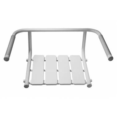 Asiento para bañera de 70 fabricado en acero lacado blanco modelo Wccare marca Unisan