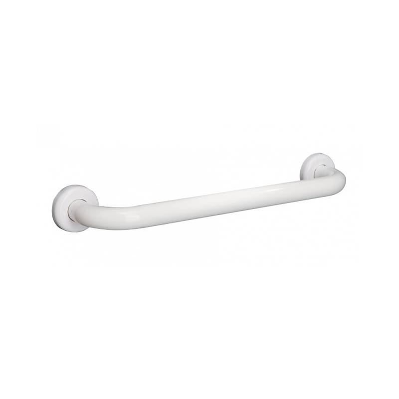 40 cm straight handle made of white lacquered steel, Wccare model Unisan brand