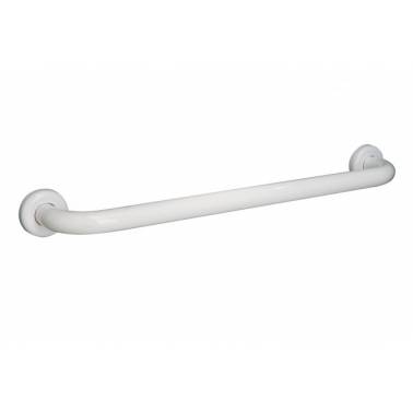 Cabo reto de 60 cm em aço lacado branco, modelo Wccare Unisan