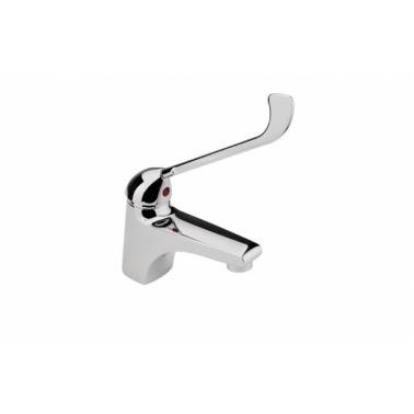 Single-lever basin faucet with gerontological clinic handle, Easy model Unisan brand