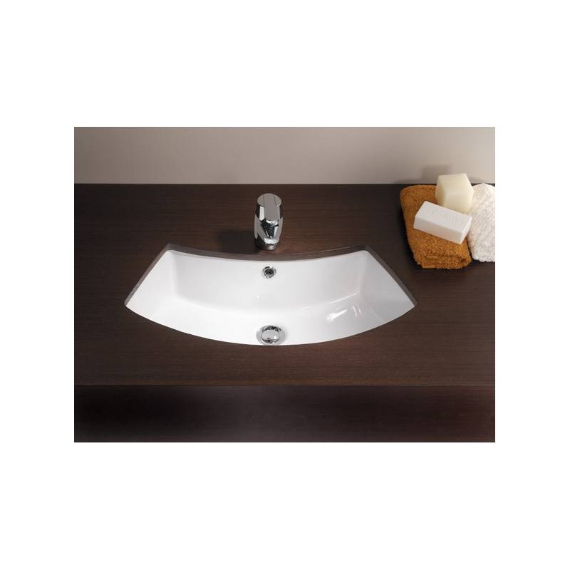 Lavabo sous plan blanc ou pergame. Référence 118870