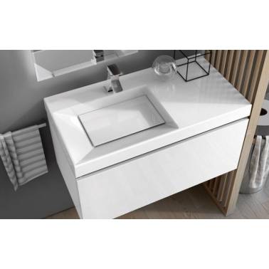 Cover for 50 cm visible washbasin, Unisan brand, ambient