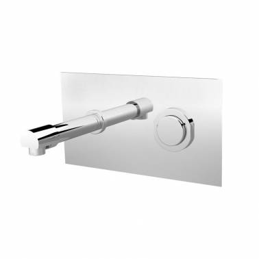 Rubinetto monoacqua temporizzato per lavabo a parete con apertura a pulsante riferimento 26801 PRESTO