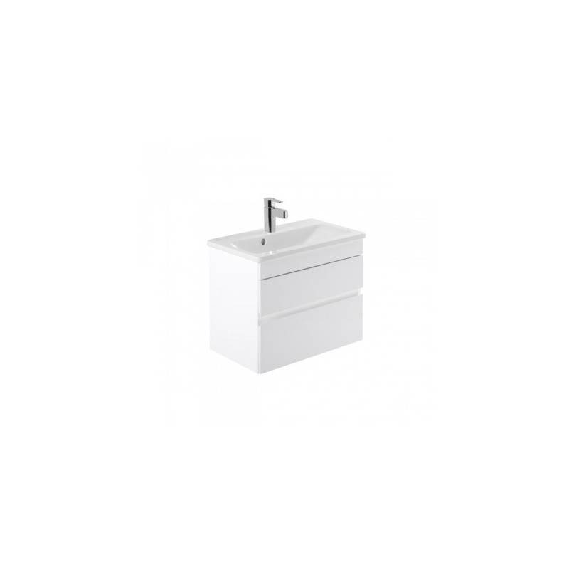 Bathroom furniture of 63 with two drawers, Look model, in white or ash, Unisan brand. Reference 63430
