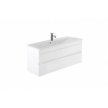 Bathroom furniture with two 103 cm drawers, Look model, in white or ash, Unisan brand. Reference 63440
