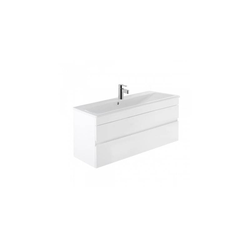 Mueble de baño con dos cajones de 103 cm modelo Look en color blanco o ceniza marca Unisan. Referencia 63440