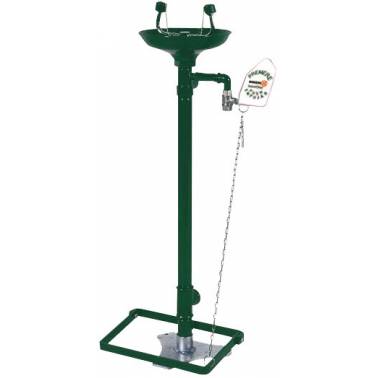 Lavaojos de emergencia con pedestal con recogedor de acero inoxidable referencia SC380SS Bocchi