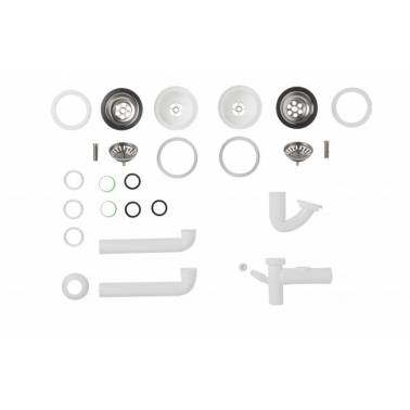 Válvula modelo Alba para pia de duas cubas, marca Unisan