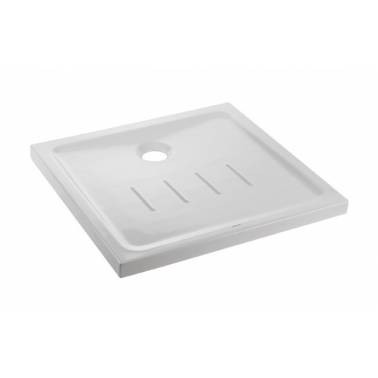 Base de duche extra plana com dimensões 80x80mm, modelo Waterline, marca Unisan . Referência 107470