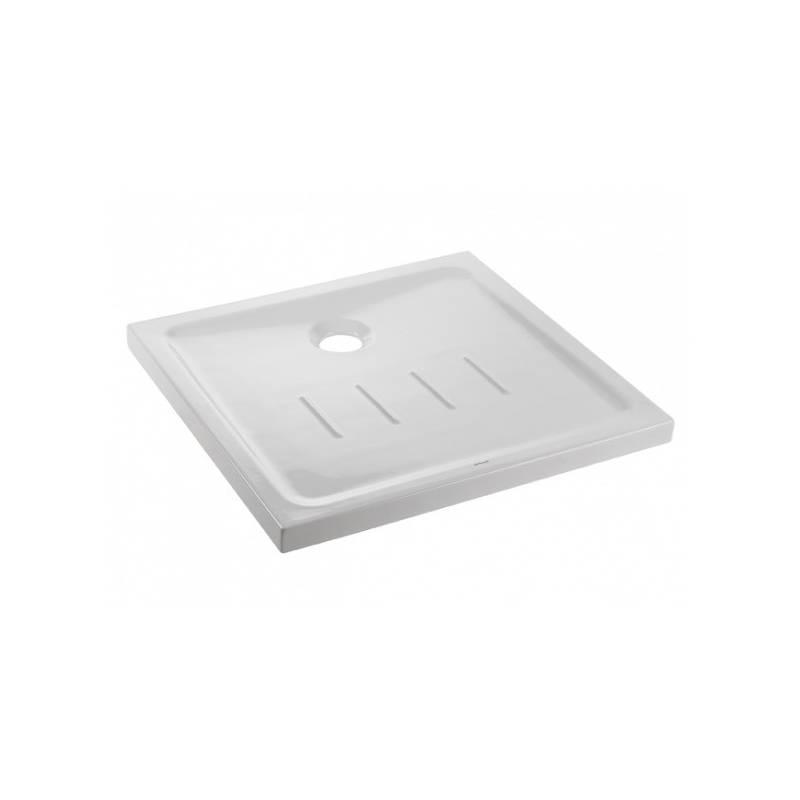 Plato de ducha extra plano de 80x80mm modelo Waterline marca Unisan. Referencia 107470