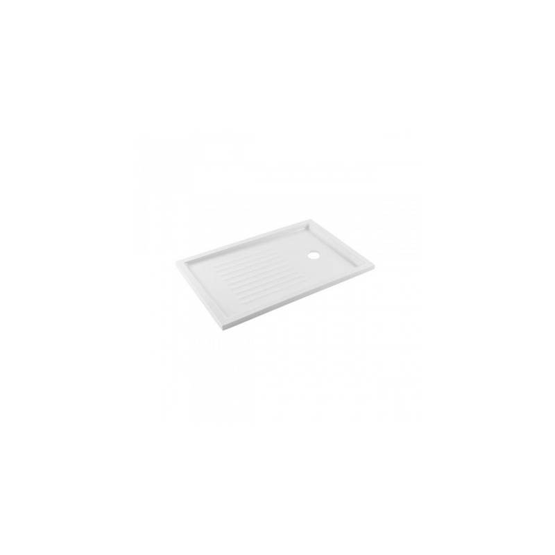 140x80 mm textured shower tray with 75 mm wing, Piano model, Unisan brand