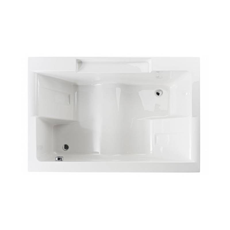 Bañera acrílica de 180x120 mm modelo Twospace marca Unisan