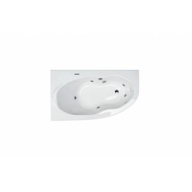 Banheira de hidromassagem branca com kit branco 160x90 mm modelo Duna direita ou esquerda marca Unisan . Referência 82210100
