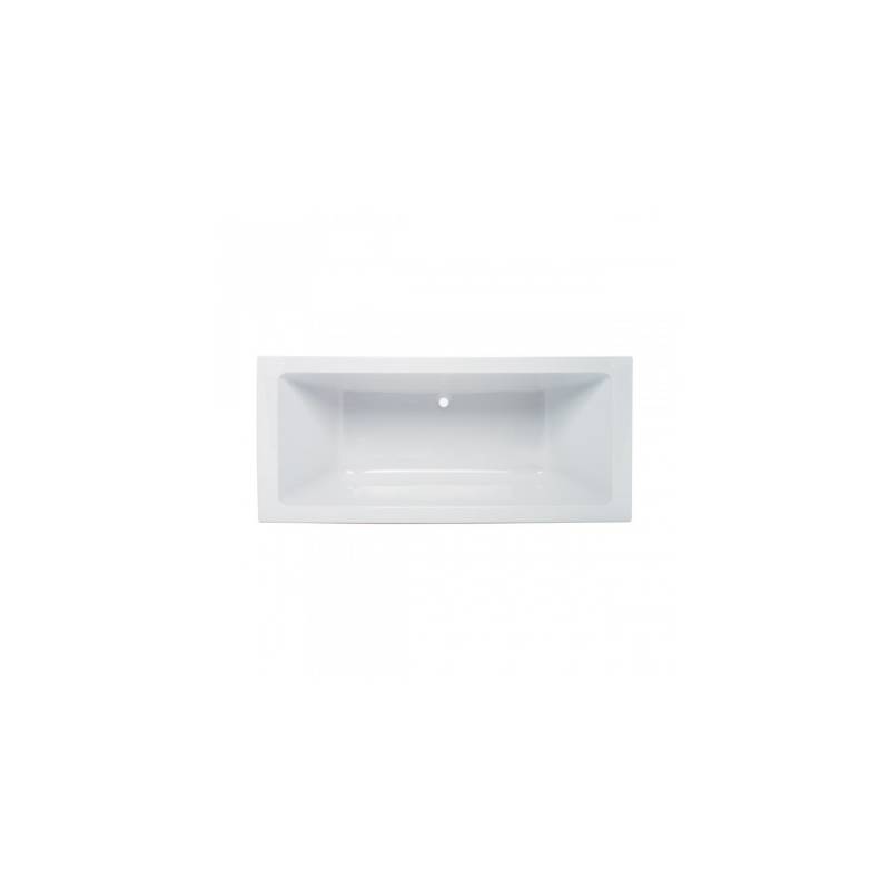 170x75 mm bathtub in white color, Plan model, Unisan brand