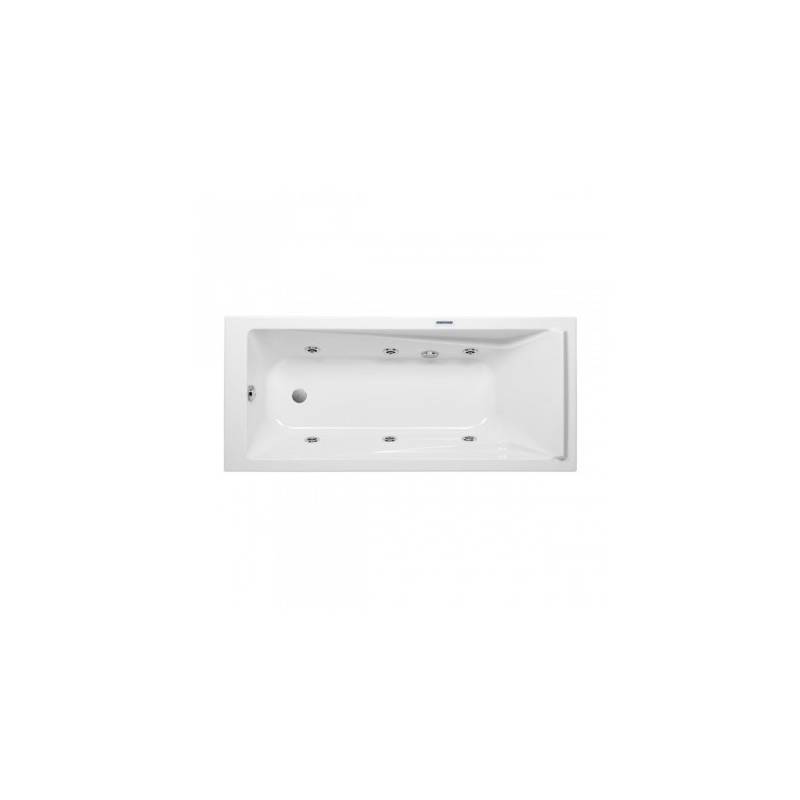 170x75 mm whirlpool bathtub, chrome kit and right motor, Easy model Unisan brand