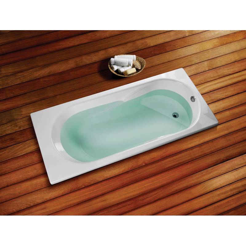 Banheira 160x70 mm cor branca, modelo Benissa, marca Unisan