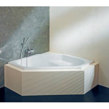 Bañera acrílica de 145x145 mm en color blanco modelo Rimini marca Unisan