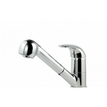 Torneira para lavatório modelo ALFA da marca Unisan com bica regulável e chuveiro retrátil