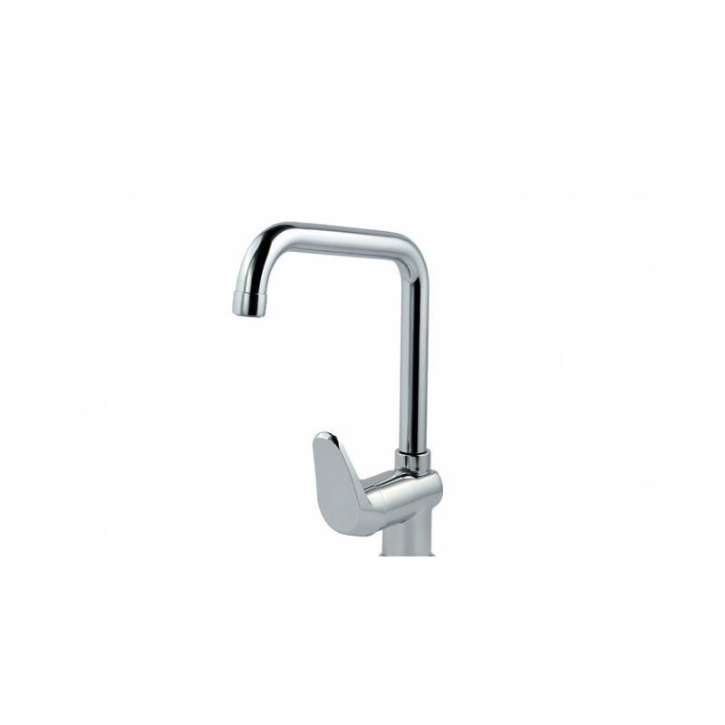 Single-lever kitchen mixer tap for sink with adjustable spout, MIXA model, Unisan brand