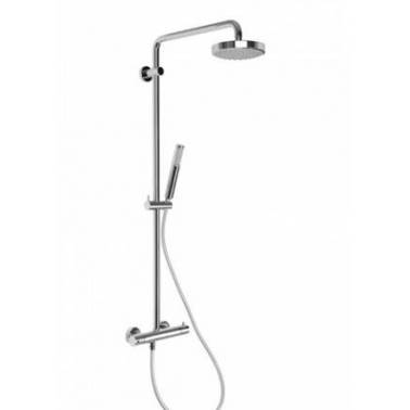 Colonna doccia termostatica modello TORUS asta doccia con doccetta e soffione, marca Unisan