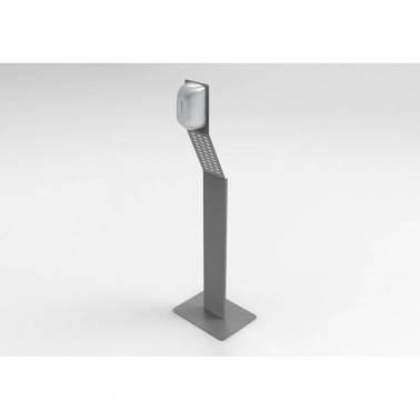 Bodenmontierte Desinfektionssäule mit automatischem hydroalkoholischen Gelspender