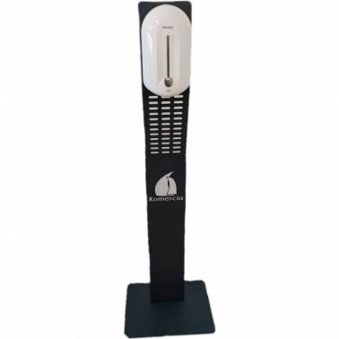 coluna com dispensador automático de gel anti-séptico para as mãos