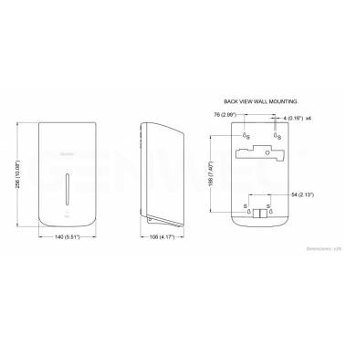 Automatic disinfectant gel dispenser measurements