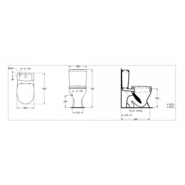 Ideal Standard WC-sede eurovit Plus cierre suave 