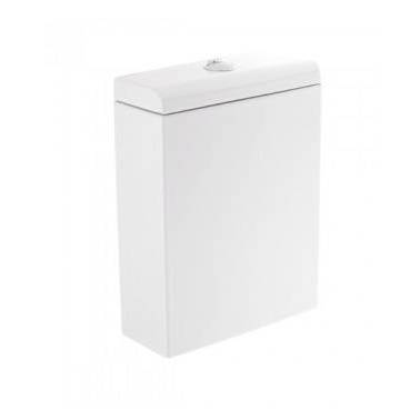 Low cistern with lid and double flush mechanism installed, bottom feed, Advance model, UNISAN brand