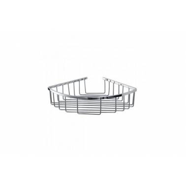 Jabonera cesta para baño de rincón fabricada en latón cromado modelo Luxe marca Unisan