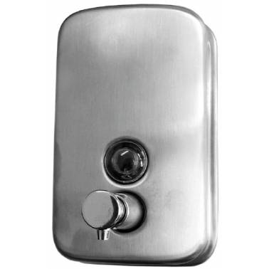 Dispensador de jabón de acero inox satinado de 1 litro. Referencia 99528